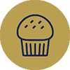 Icon of a muffin